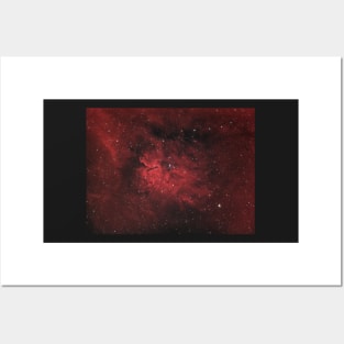 Emission nebula Sh2-86 and star open cluster NGC 6823 in the constellation Vulpecula Posters and Art